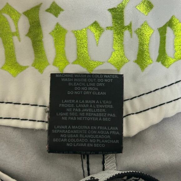 Affliction Mens Y2K Board Shorts Size 36 Grunge Goth Skater Punk Swim Trunks - Picture 9 of 13